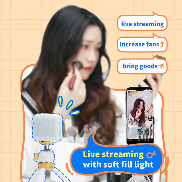 PHOTOOLEX-Cookie light portable fill light cell phone camera anchor live photo video facial