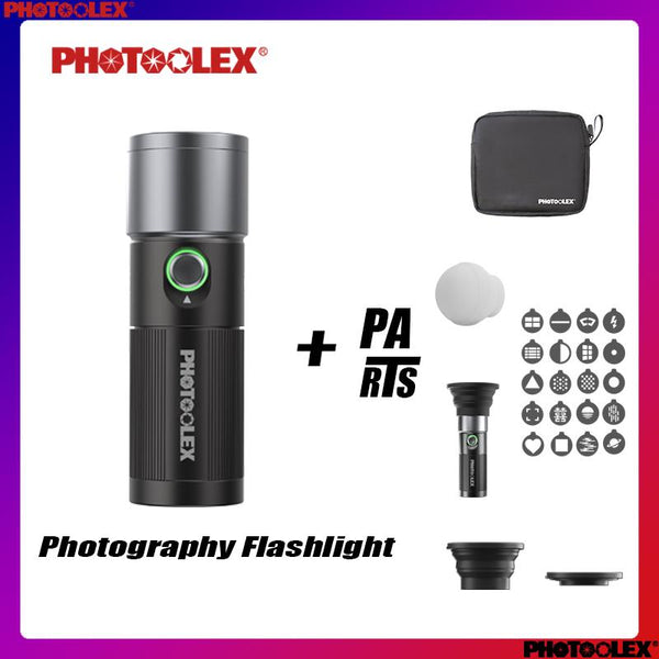 PHOTOOLEX Four Colors Photography Flashlight Set,10W