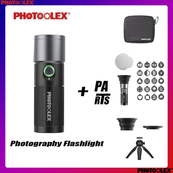 PHOTOOLEX Four Colors Photography Flashlight Set,10W