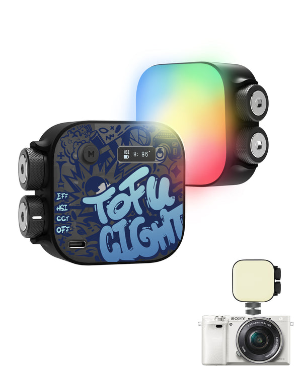 PHOTOOLEX TOFU Portable LED Camera Light-Black Knight